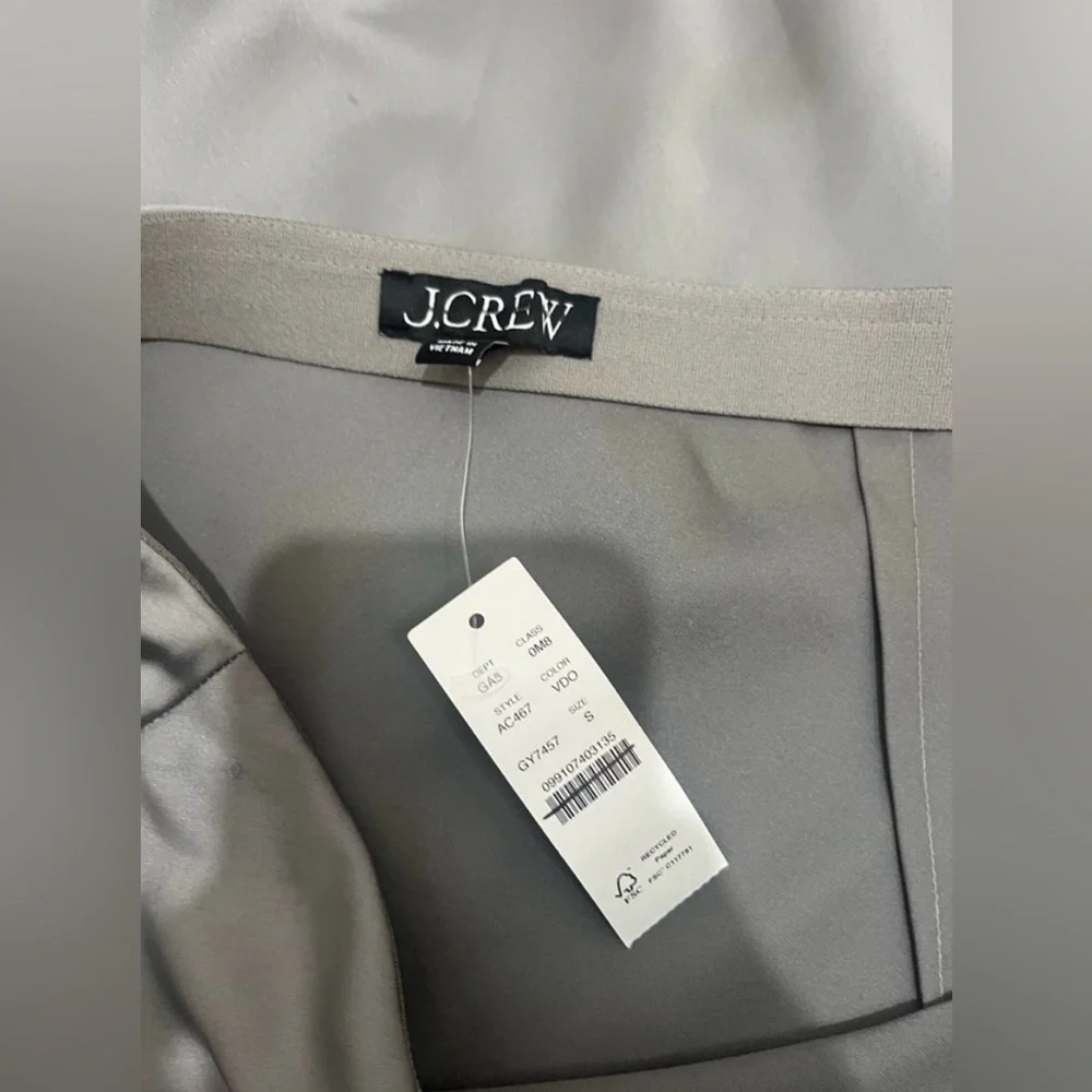 J.Crew Gwyneth slip skirt in vintage dove - Picture 8 of 9